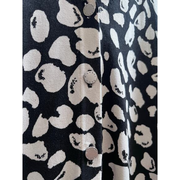 Michael Michael Kors Silk Blend Print V Neck Button Down Cardigan Size XS - Picture 6 of 11
